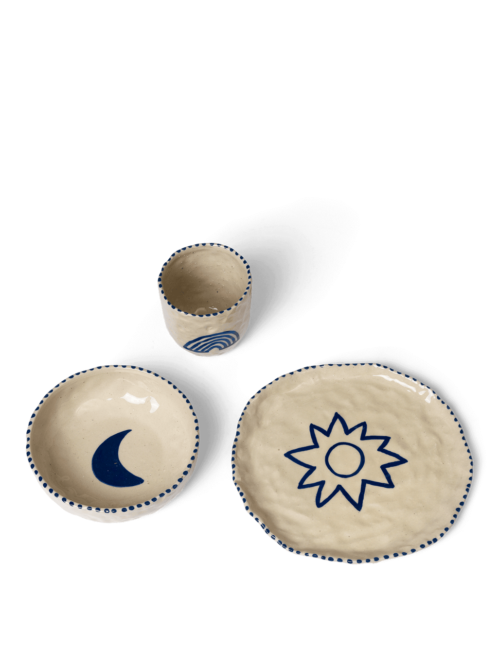 Naive Ceramic Set - Deep Blue