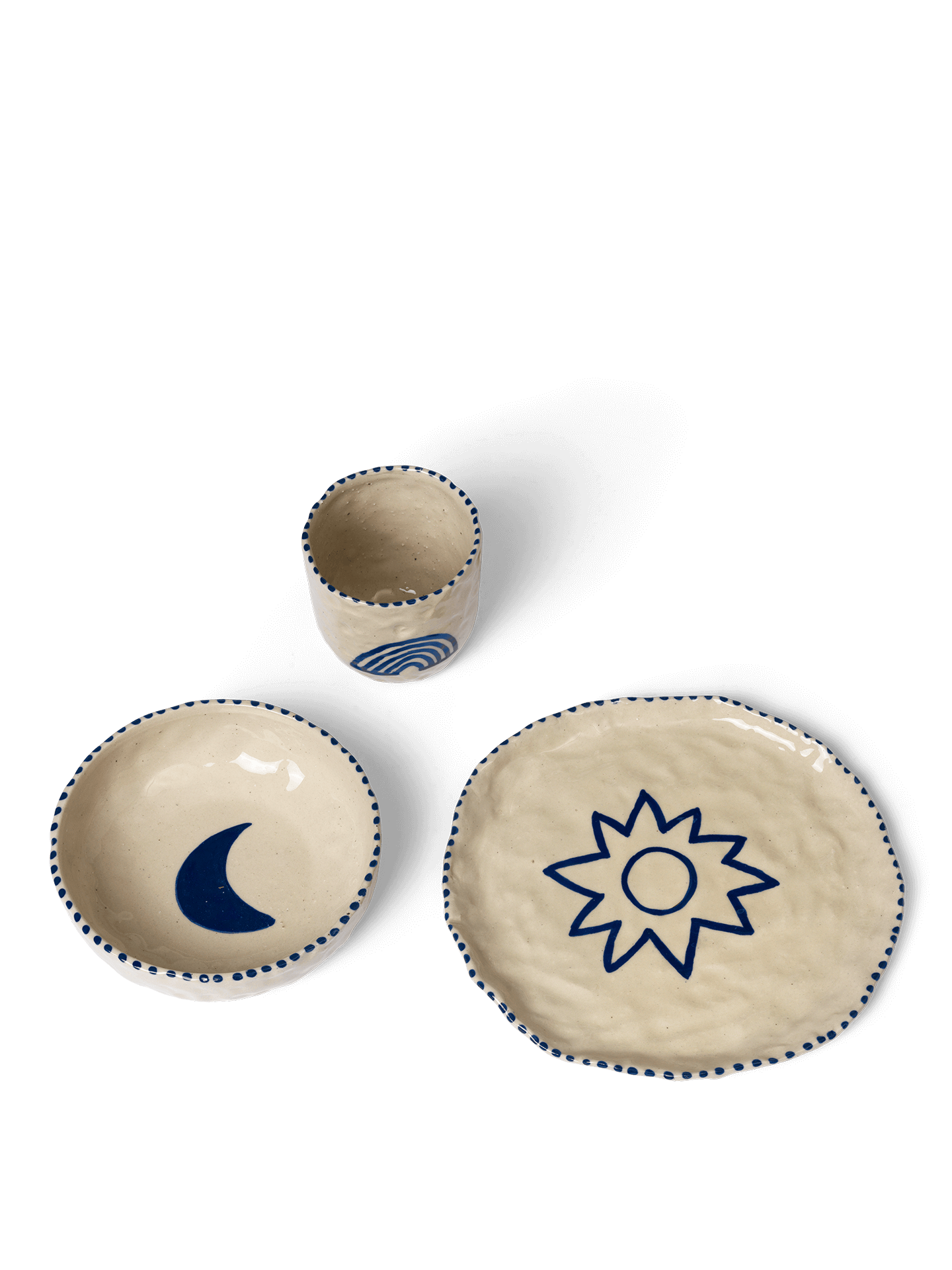 Naive Ceramic Set - Deep Blue