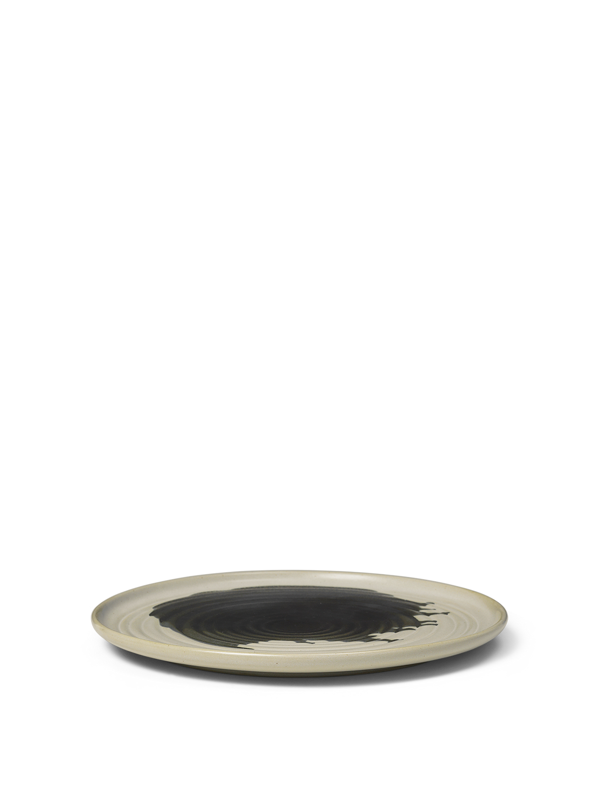 Omhu Plate - Medium - Off-White/Charcoal