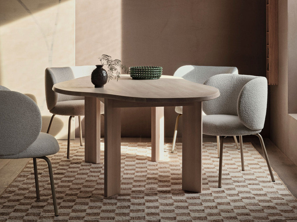 Tarn Dining Table - 220 - White Oiled Beech