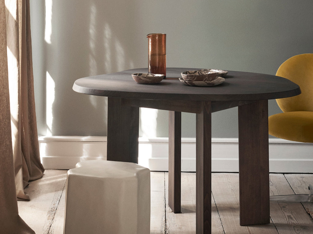 Tarn Dining Table - 115 - Dark Stained Beech