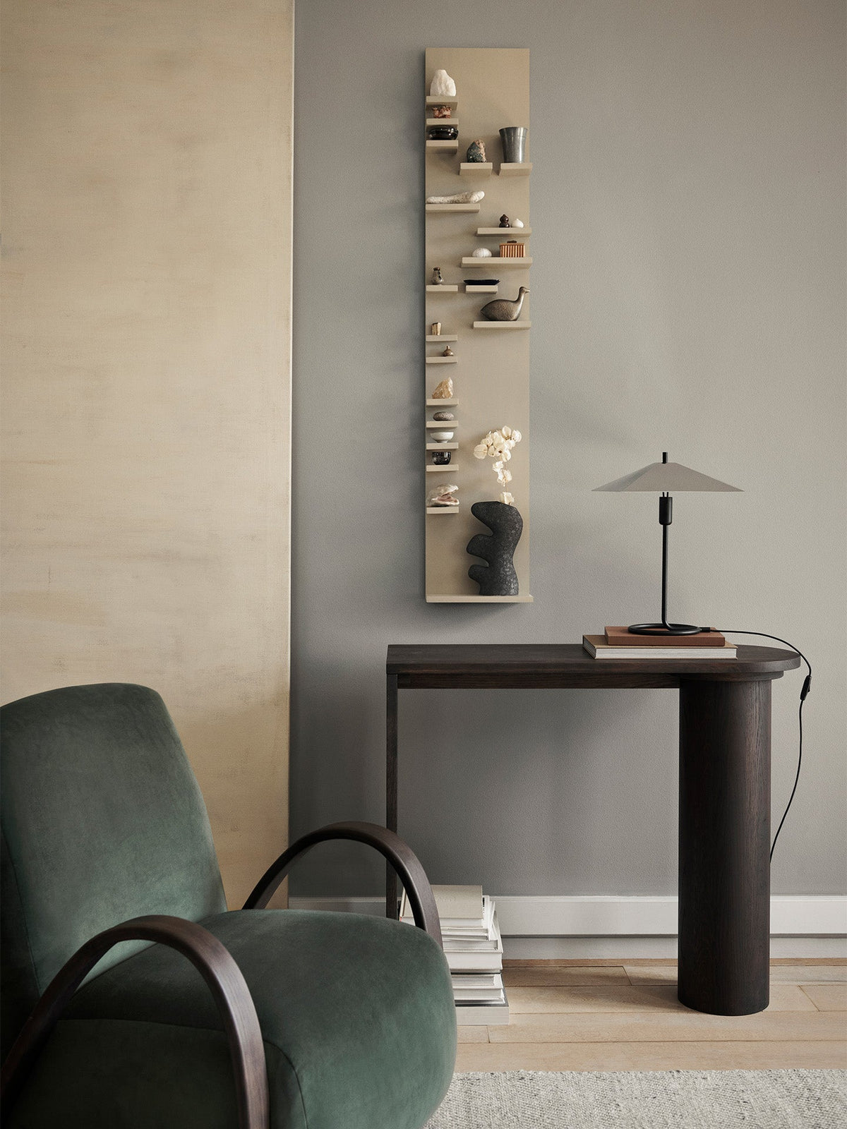 Pylo Console Table - Dark Stained Oak