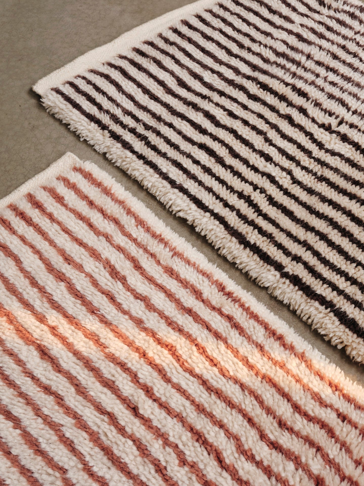 Kami Knotted Rug - Off-White/Red Brown