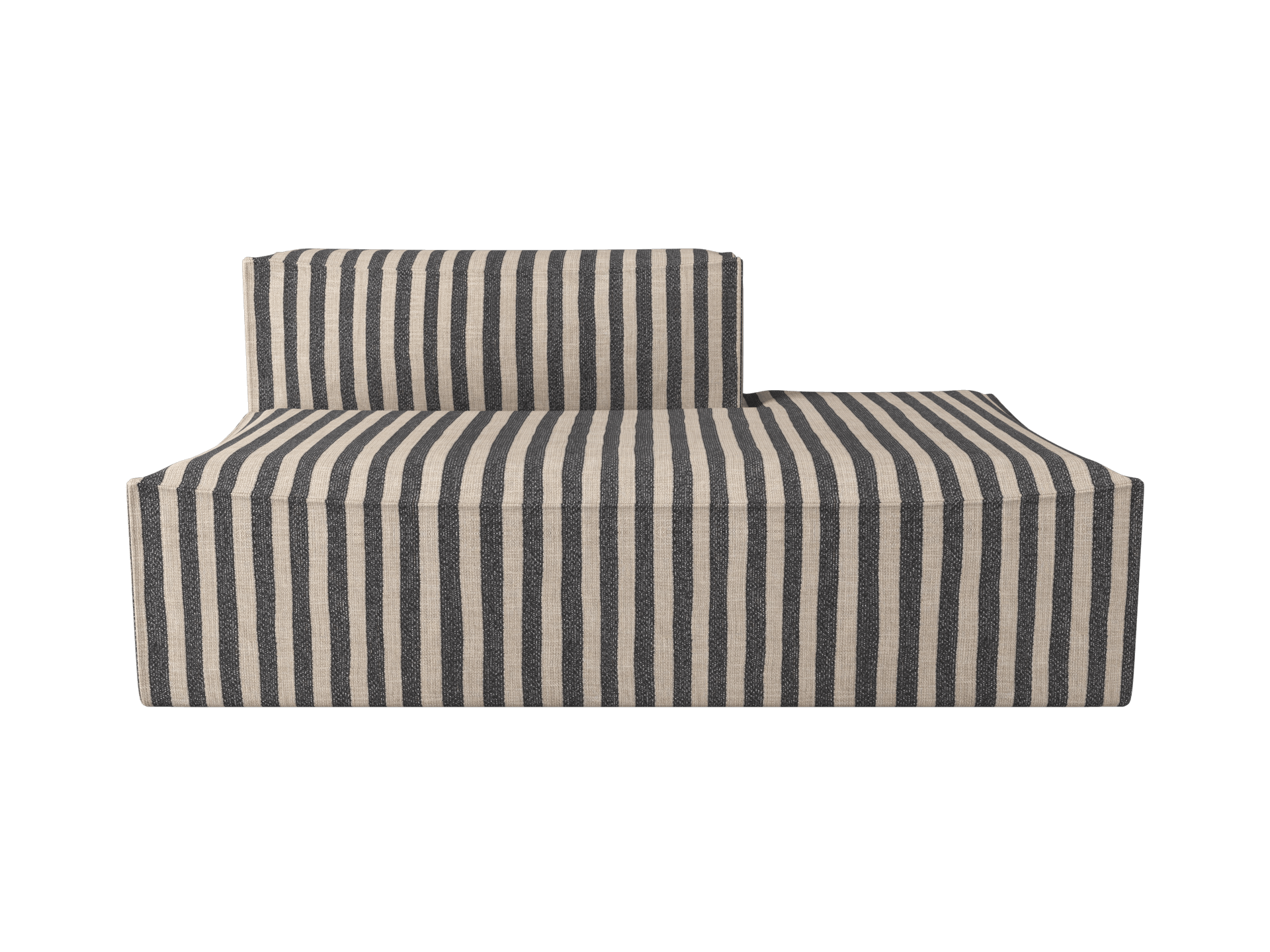 Catena Sofa Open End Right L301 - Louisiana - Sand/Black - US