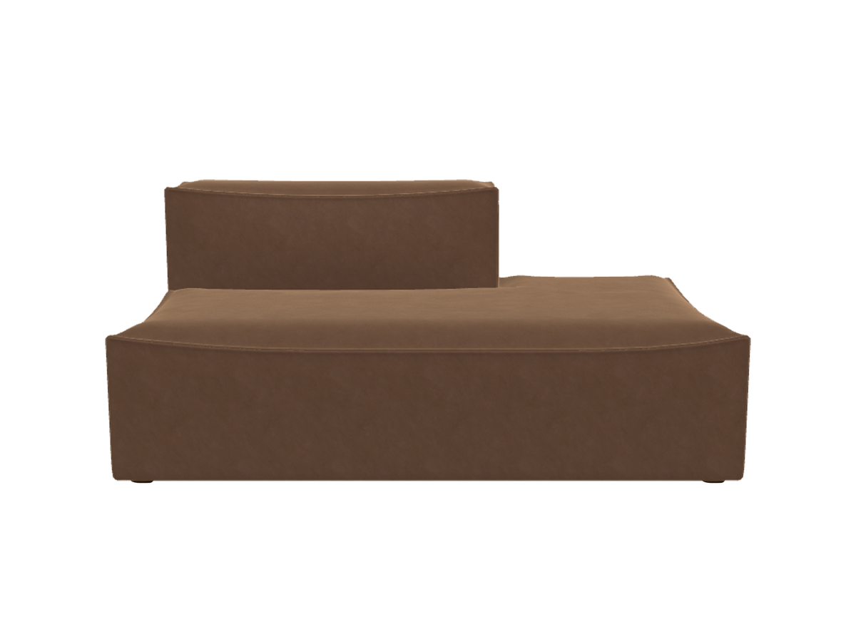 Catena Sofa Open End Right L301 - Rich Velvet - Soft Brown - US