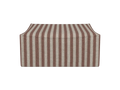 Catena Pouf Square S500 - Louisiana - Sand/Chocolate - US
