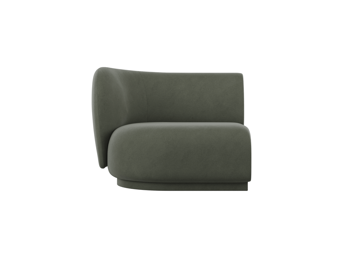 Rico Sofa Armrest Left - Rich Velvet - Pine - US