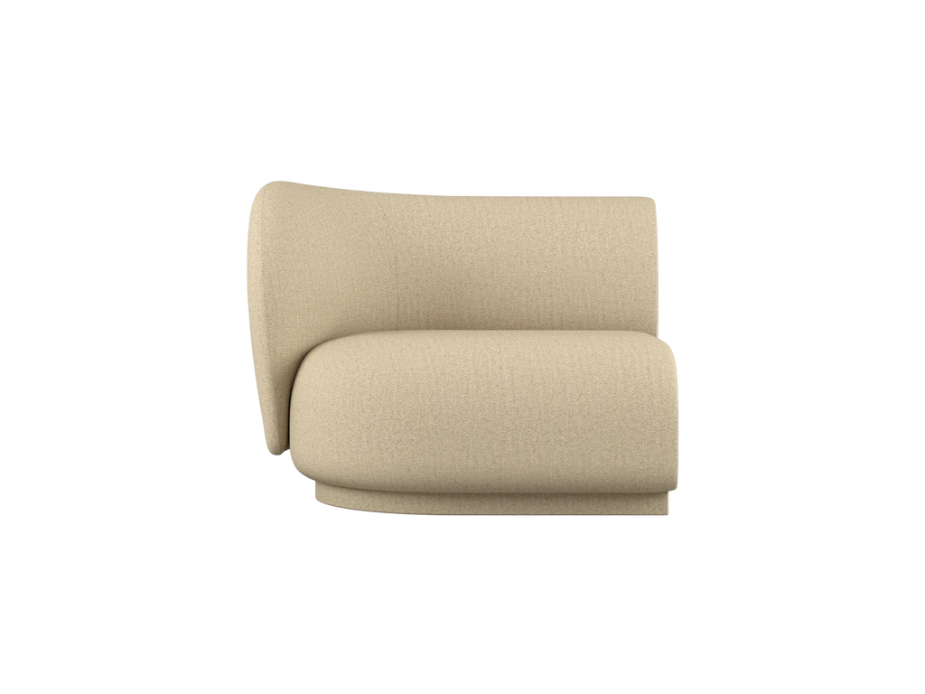 Rico Sofa Armrest Left - Raw Bouclé - Natural - US