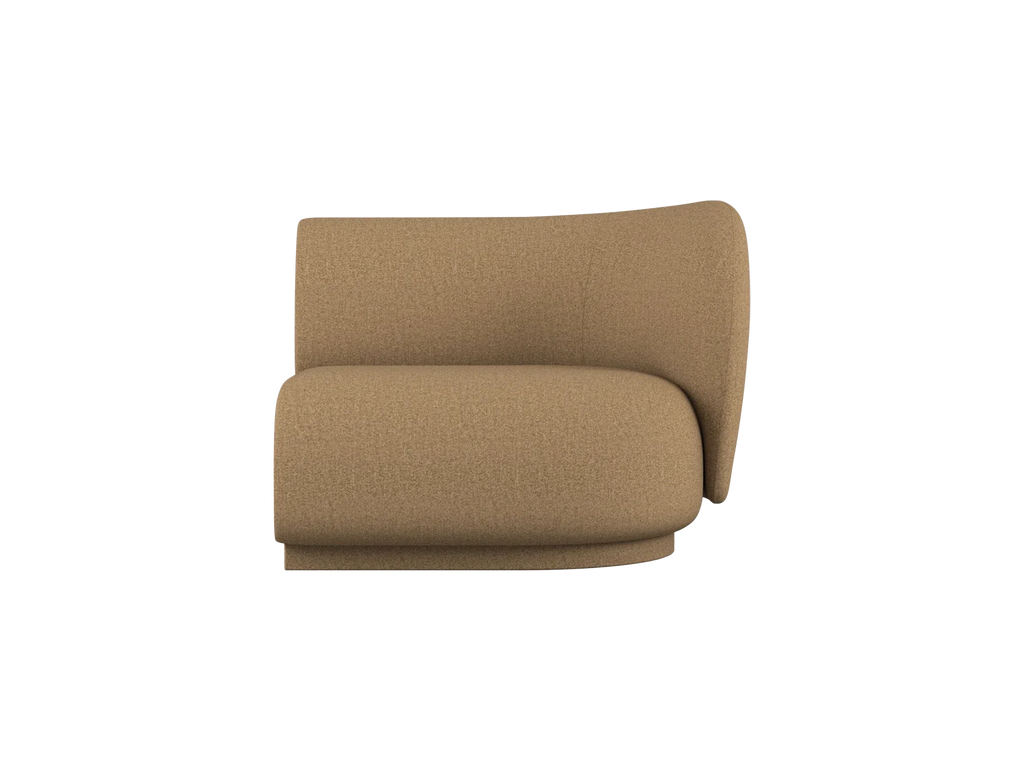 Rico Sofa Armrest Right - Raw Bouclé - Tan - US