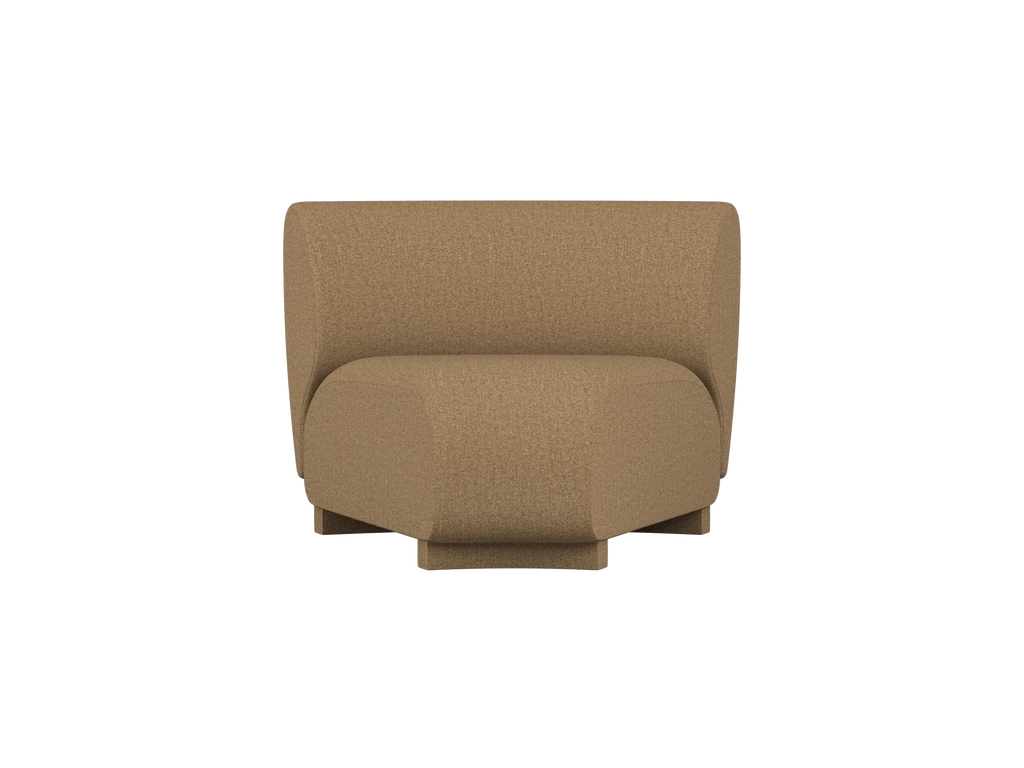 Rico Sofa Corner - Narrow - Raw Bouclé - Tan - US