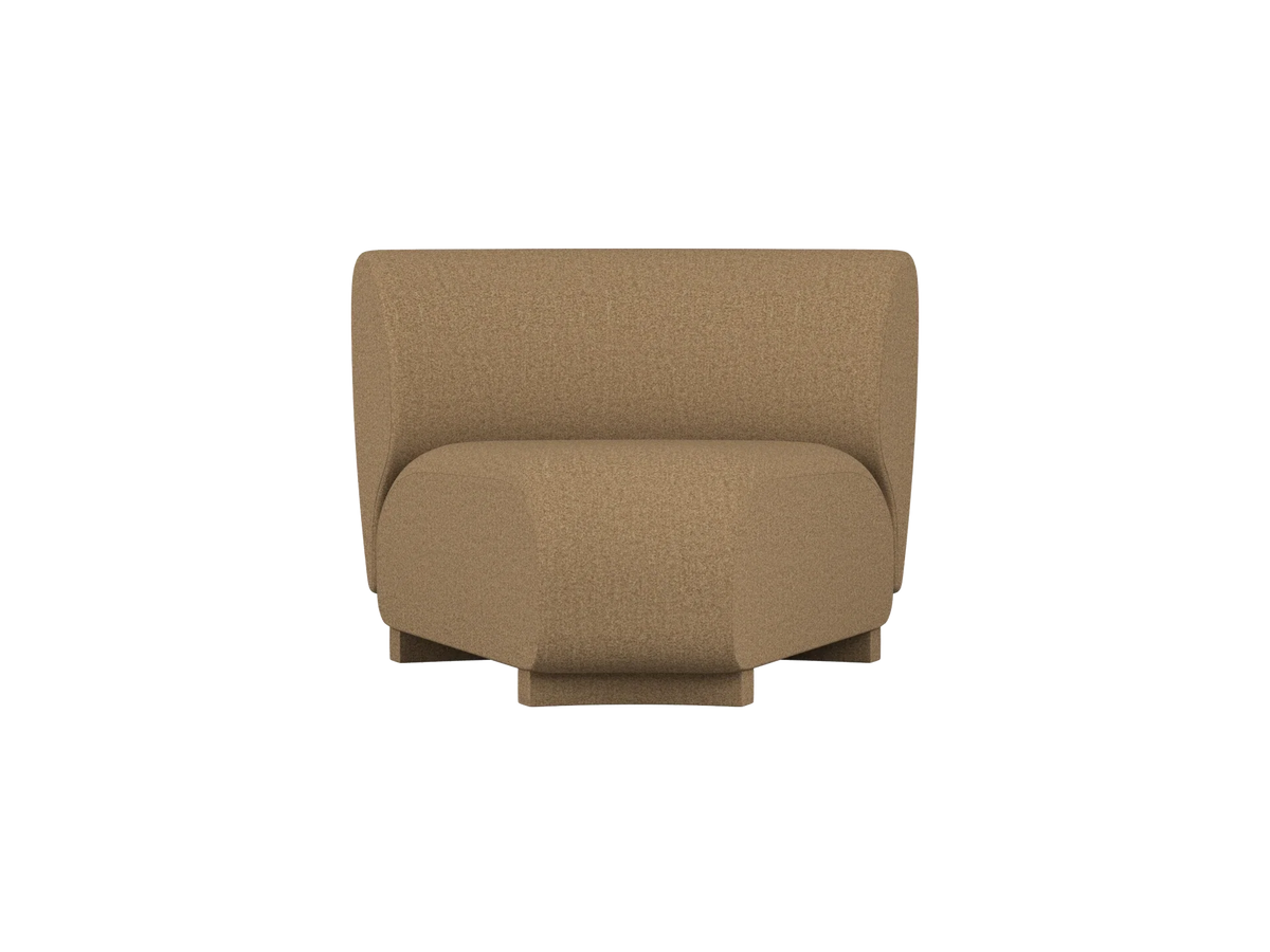Rico Sofa Corner - Narrow - Raw Bouclé - Tan - US