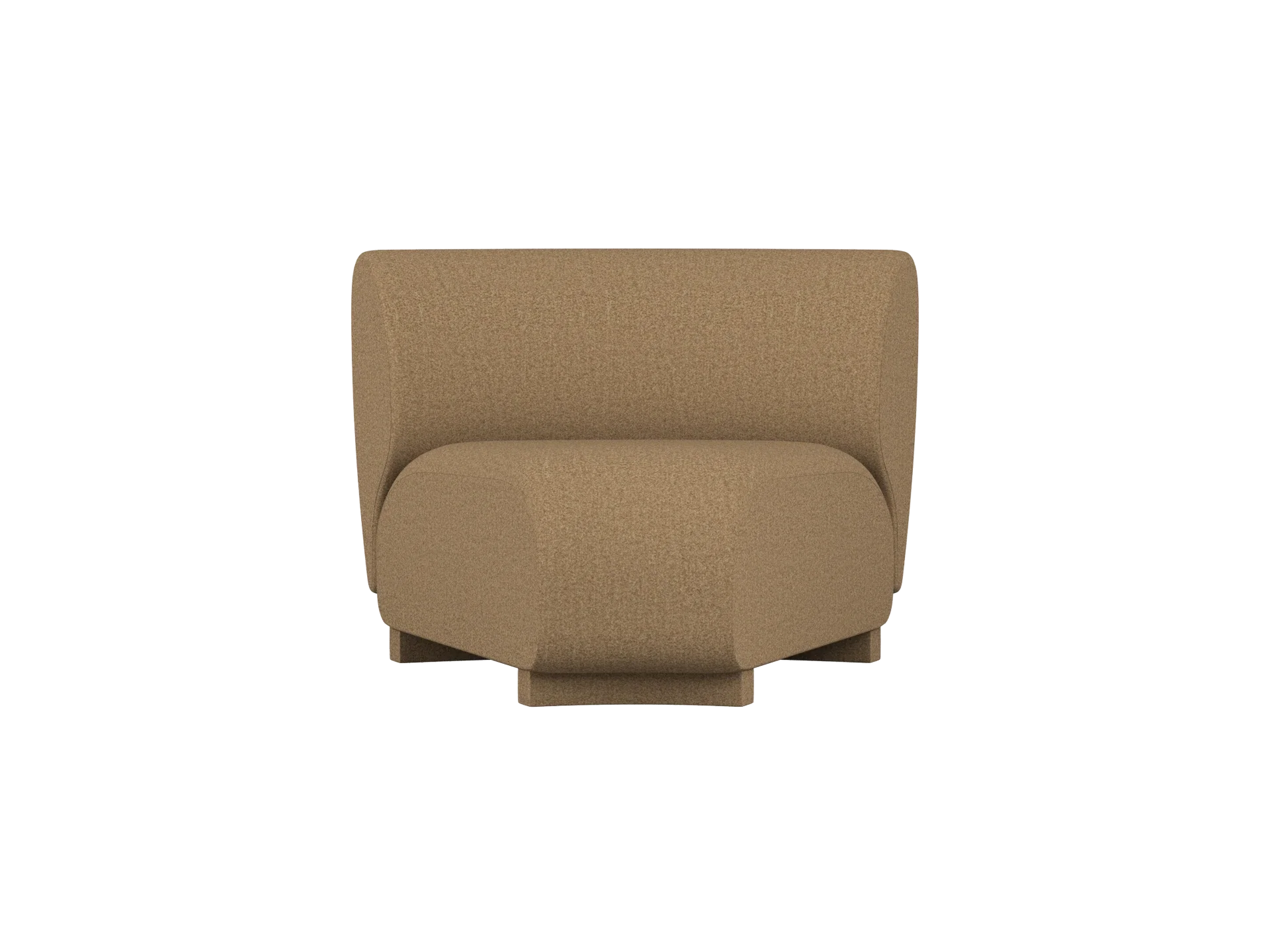 Rico Sofa Corner - Narrow - Raw Bouclé - Tan - US